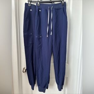 FIGS Scrub Pant Jogger BUNDLE Size Small Tall Technical Collection Blue (2 Pair)